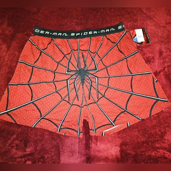 Marvel Spider-Man Red Web Shorts - Picture 2 of 6